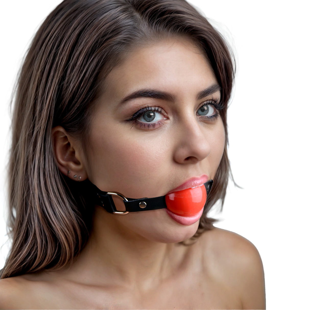 Red Silicone Ball Gag - image 1