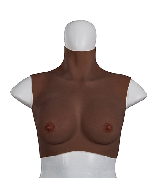 XX-Dreamtoys Ultra Realistic B-Cup Breast Form, Small (Black, Silicone)