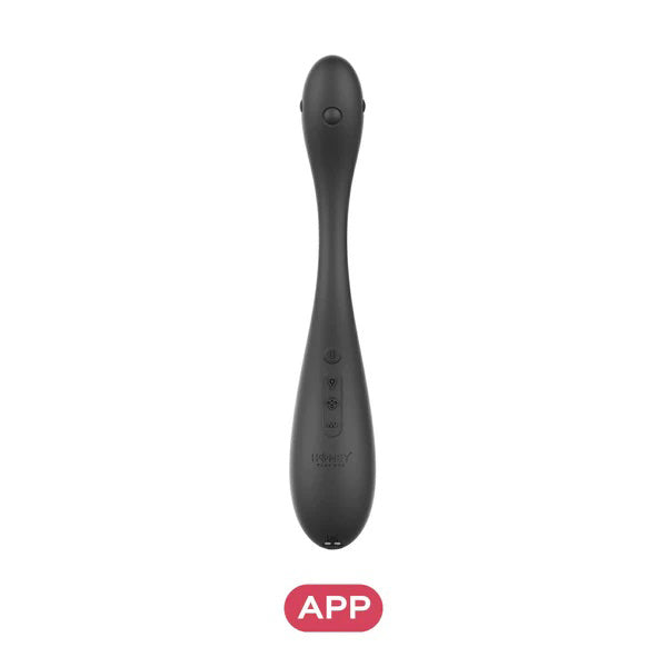 Honey Play Box Puff App-Control Inflatable Kegel Ball, Black, 9.11" - H-PB-59-990BL