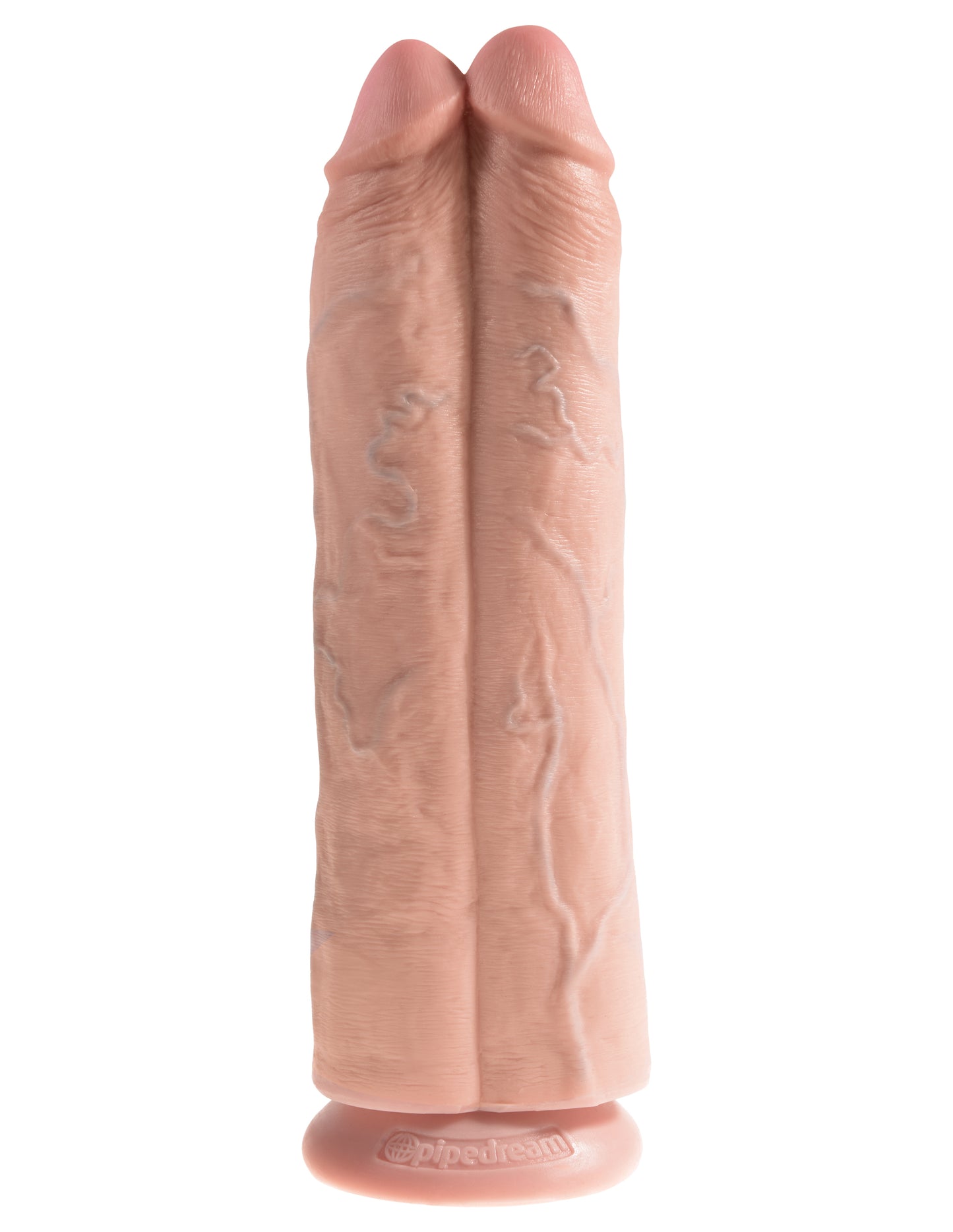 King Cock 11" Two Cocks One Hole - Flesh by Pipedream