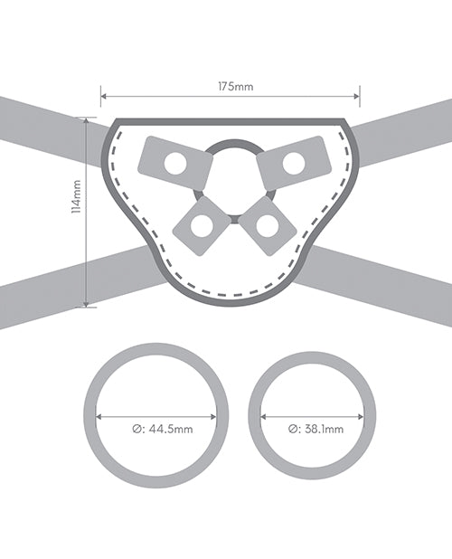 Together Pop 5.5 Silicone Dildo & Harness Set by Together