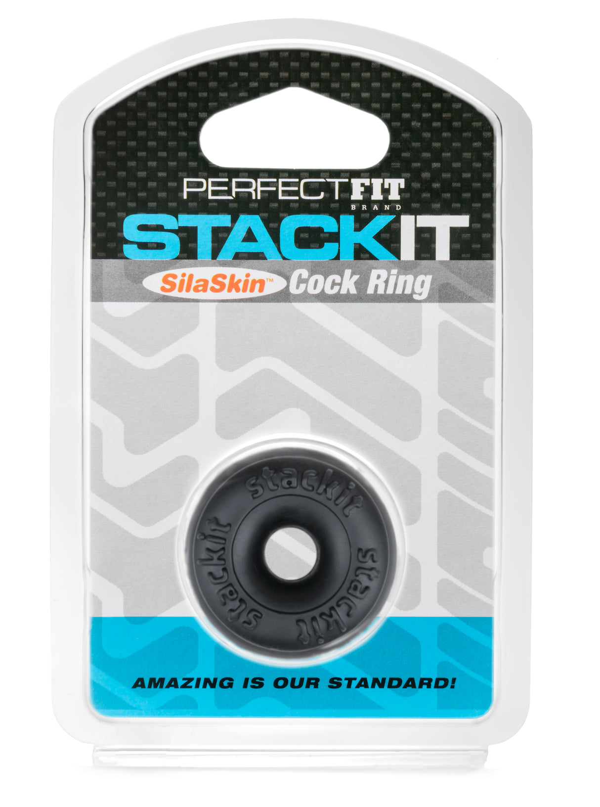 Perfect Fit Stackit Stackable Cock Ring — Black - PF-CR13B
