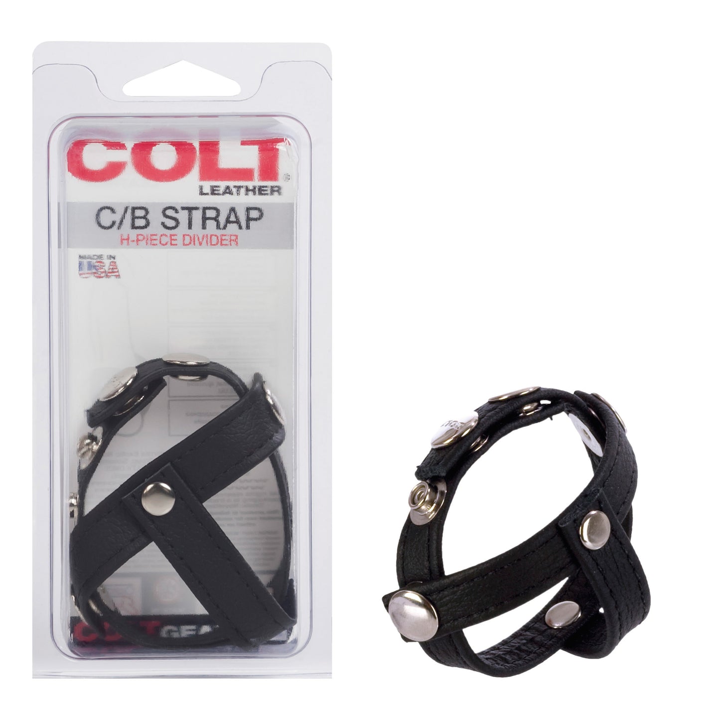 Colt Leather C/b Strap H-Piece Divider by CalExotics