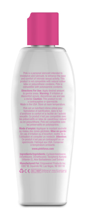 Pink Silicone Lubricant for Women - 4.7 Oz / 140 ml