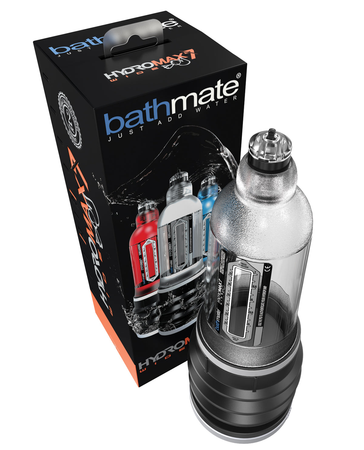 Bathmate Hydromax 7 Wide Boy Hydro Pump, Clear