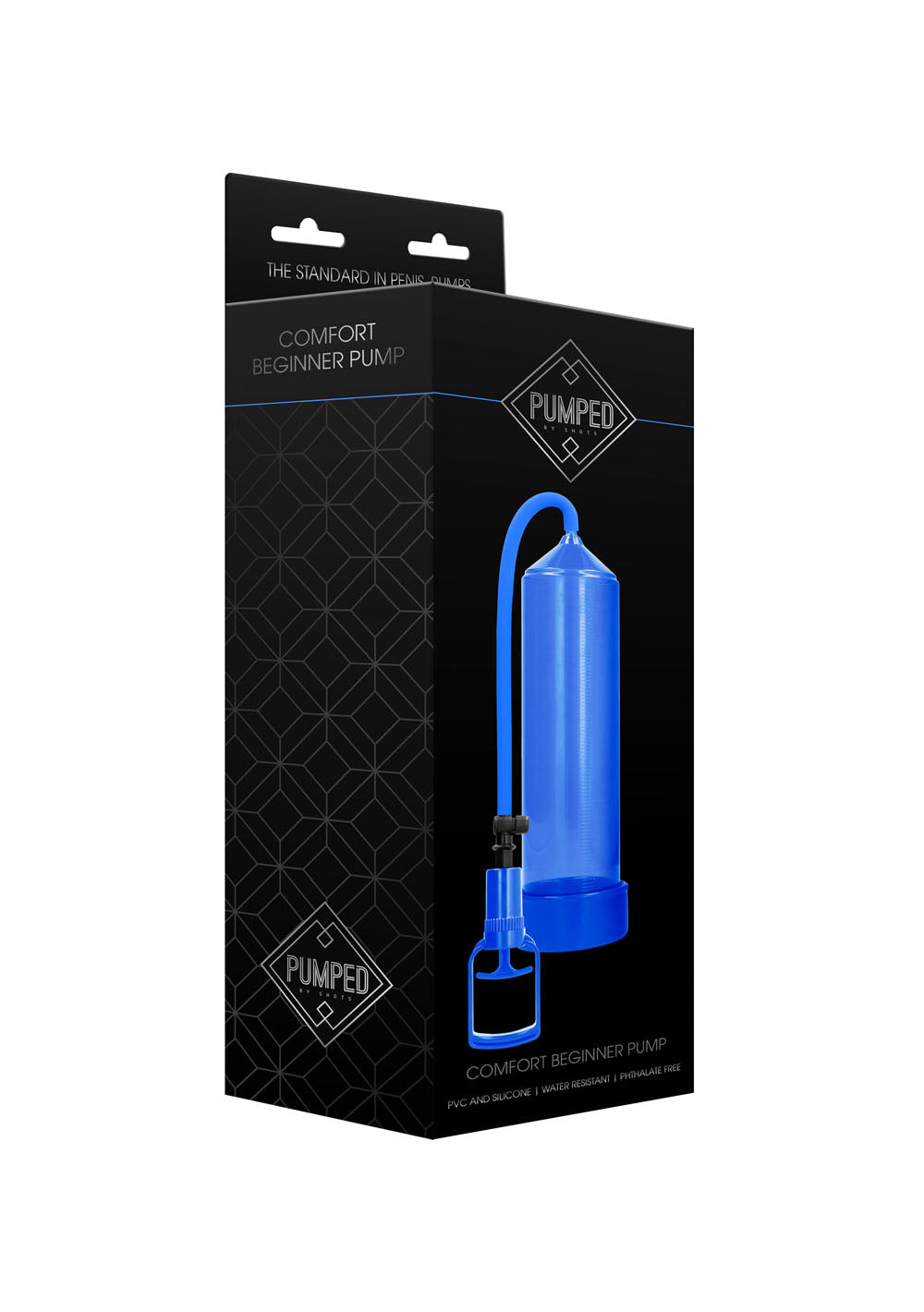 Shots Comfort Beginner Pump, Blue 23cm Cylinder - PMP-PMP002BLU