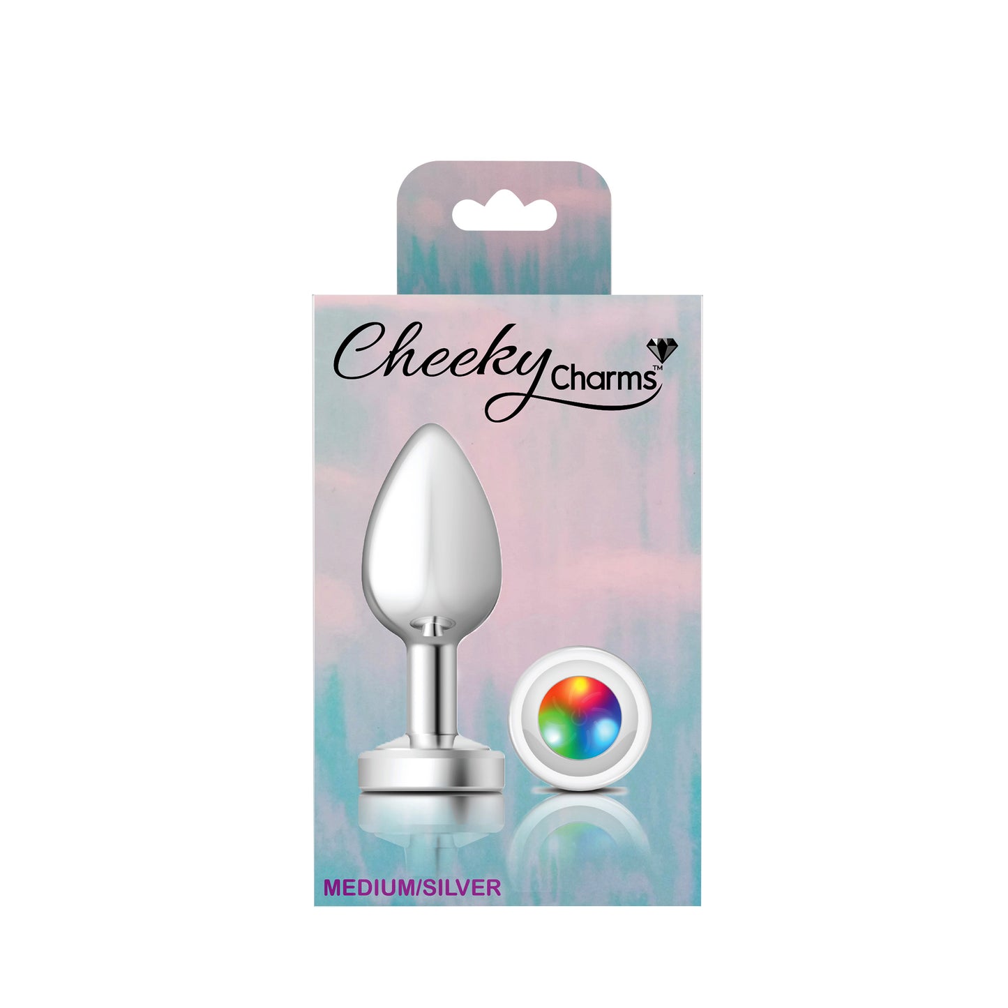 Light Up Silver Metal Plug - Medium by Viben