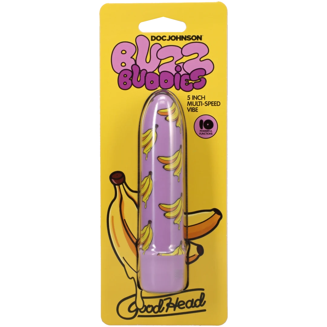 Doc Johnson Goodhead Buzz Buddies 5-Inch Multi-Speed Vibe - DJ1370-05-CD
