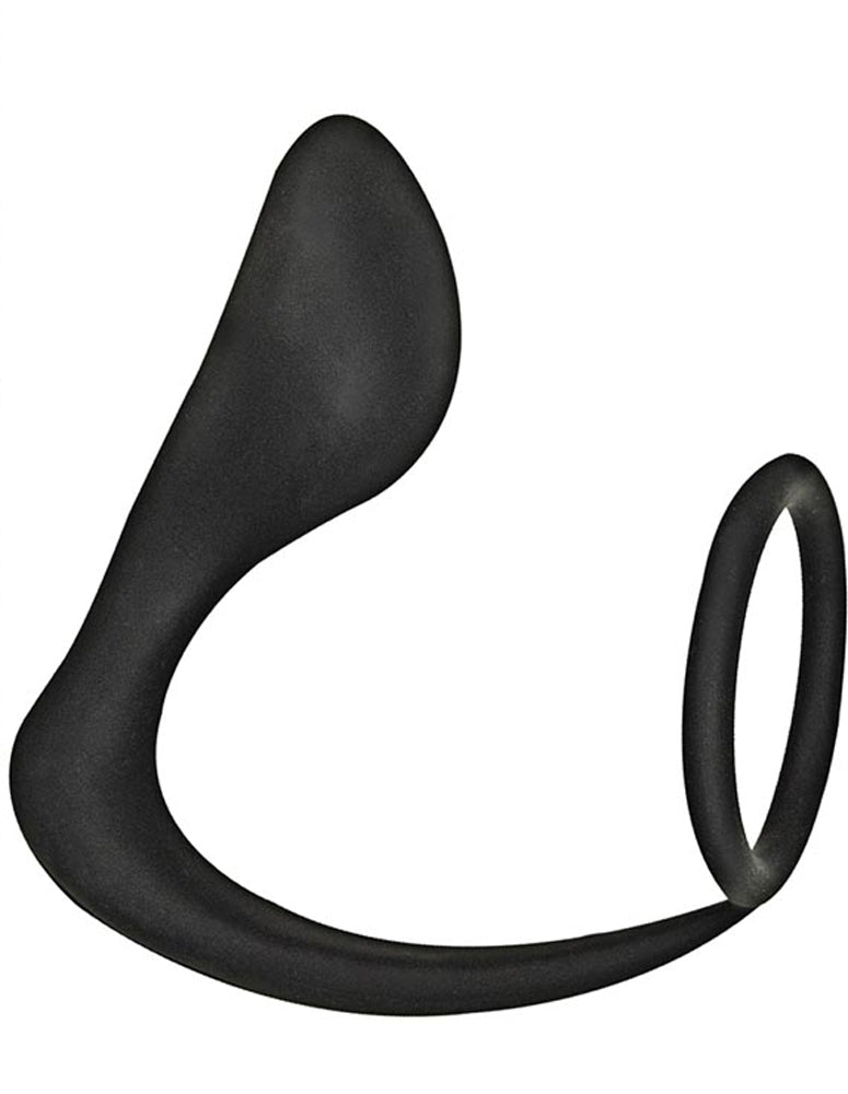Nasstoys Commander Prostate Pleaser Silicone Cockring - Black - NW2944