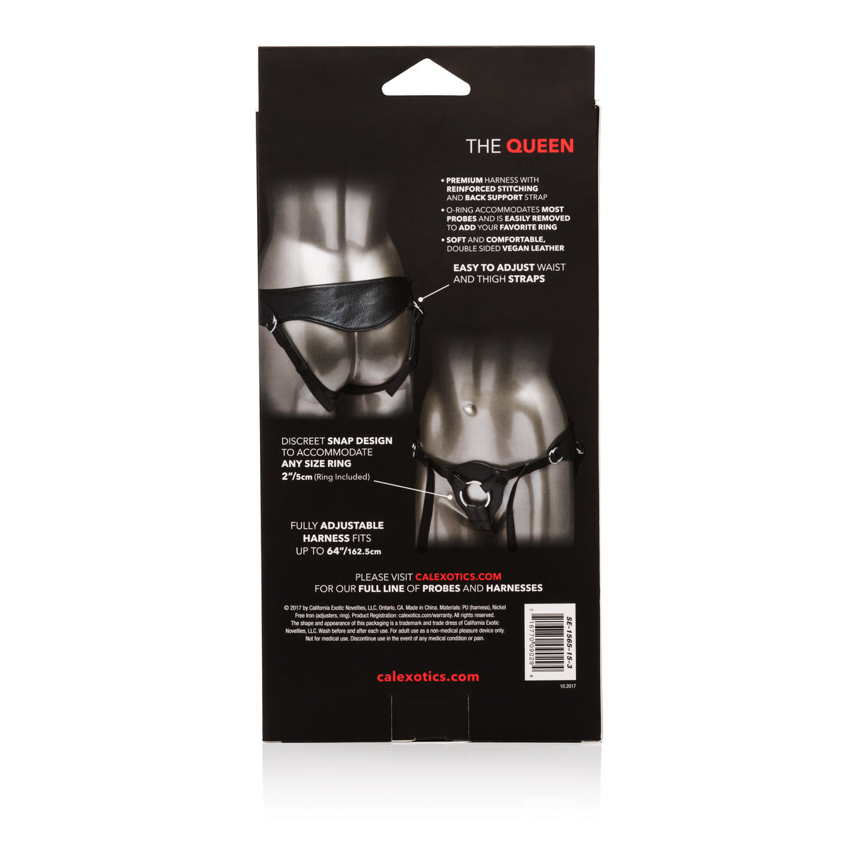 CalExotics Her Royal Harness The Queen - Vegan Leather, 64" Circumference - SE1565153