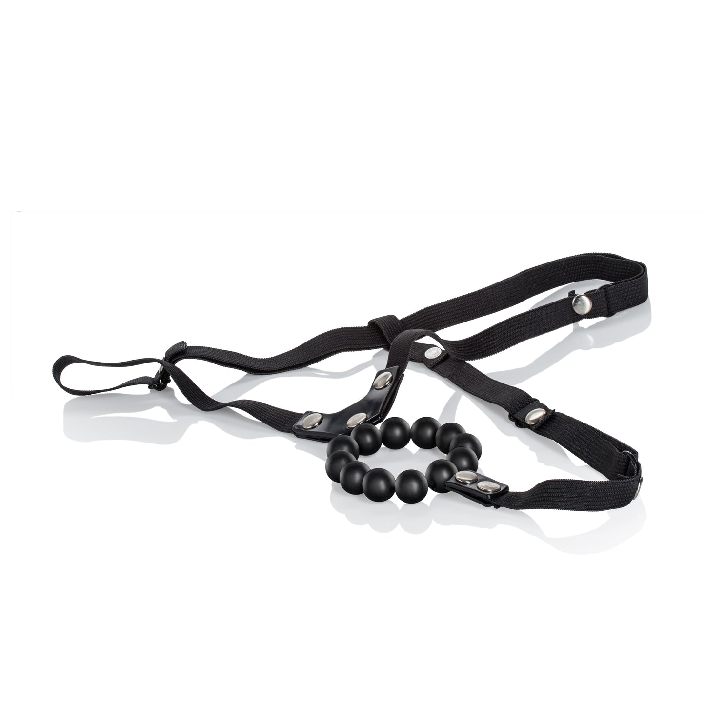 Lovers Thong With Stroker Beads by CalExotics