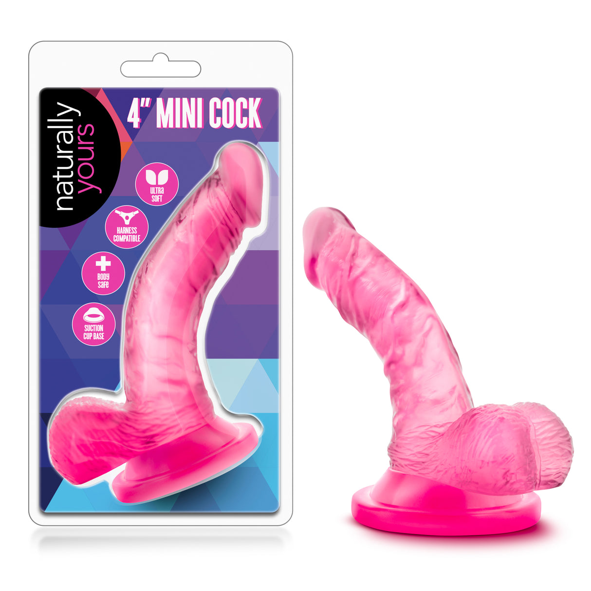 Blush Naturally Yours Mini Dildo — 4 Inch, Pink - BL-13600