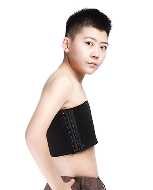 Gender Fluid Strapless Chest Compression Binder - XXXL Black by Gender Fluid