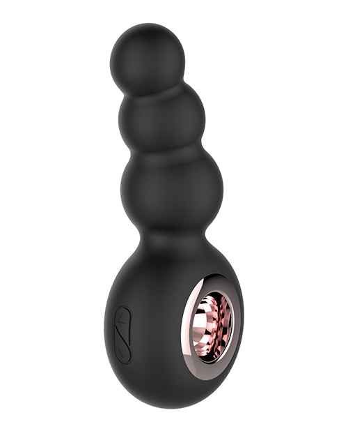 Gender Fluid Quiver Anal Ring Bead Vibe - Black by Gender Fluid