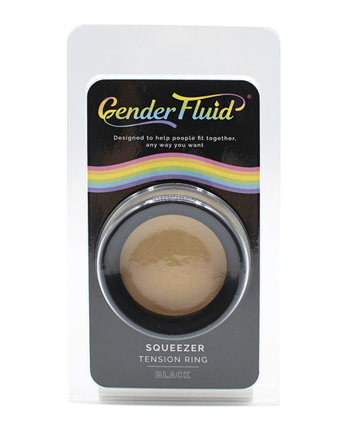 Gender Fluid Squeezer Tension Ring - Black by Gender Fluid