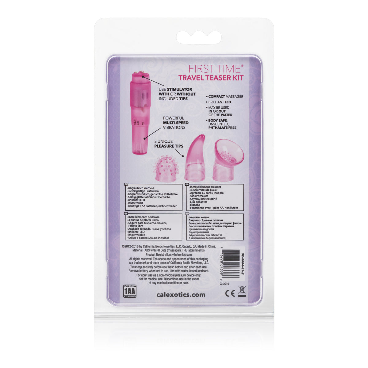 First Time Travel Teaser Kit - Pink by CalExotics