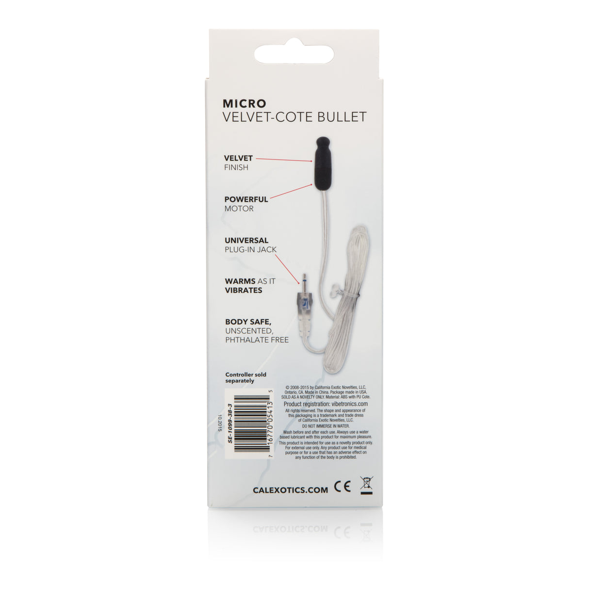 Sterling Collection Micro Velvet-Cote Bullet by CalExotics