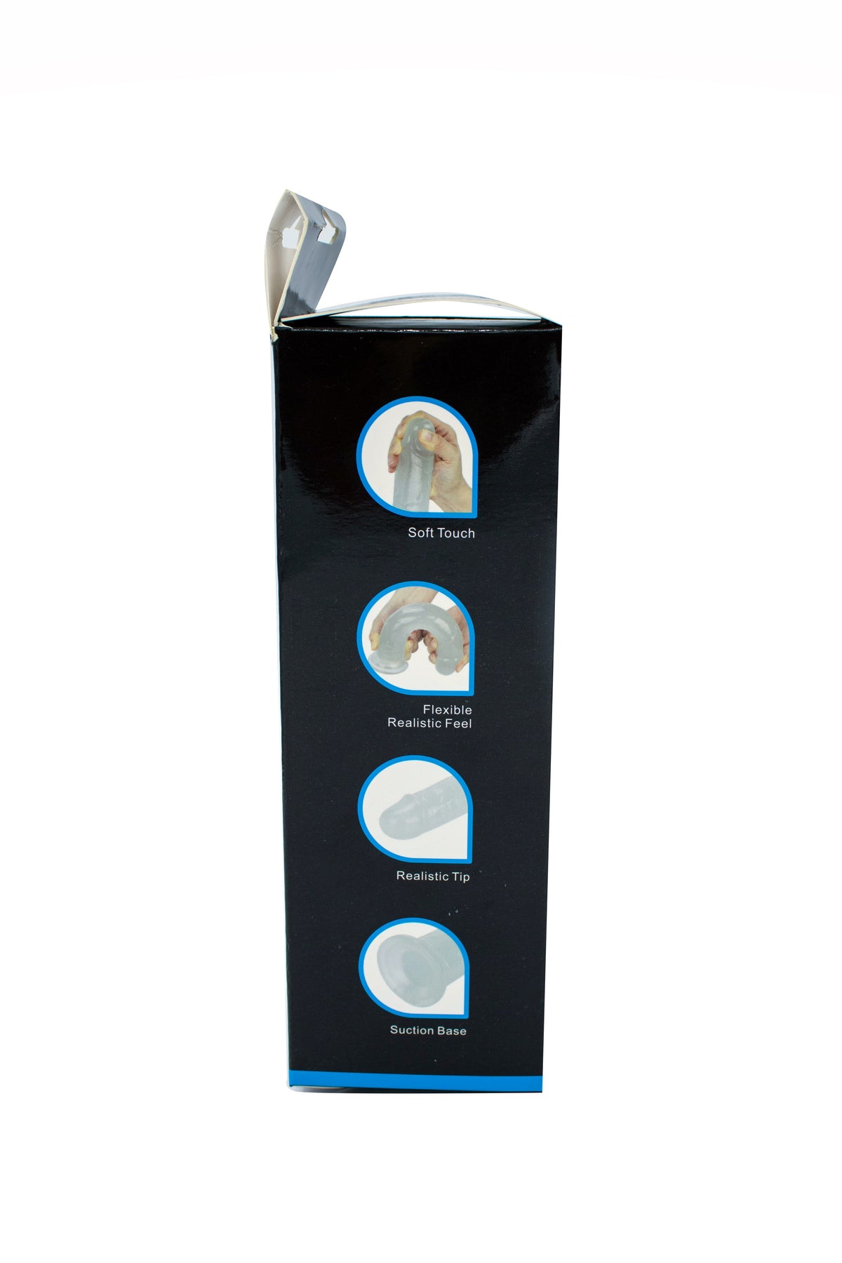 Glow-in-the-Dark Periwinkle Peen Dildo 8.5"