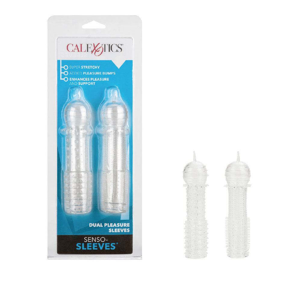 CalExotics Silicone Penis Sleeves — 2-Pack, Super-Stretchy - SE1601002