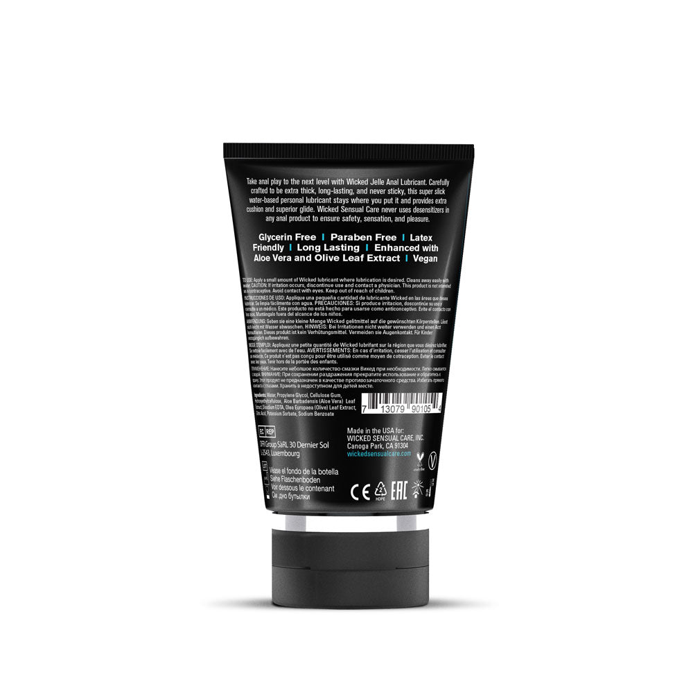 Wicked Sensual Care Jelle Water-Based Anal Lubricant, 4 fl. oz. - WS-90105
