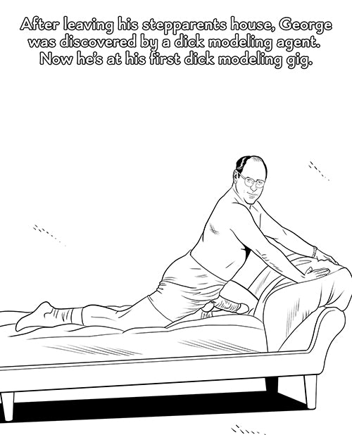 Wood Rocket Sexfeld Parody Coloring Book by Wood Rocket