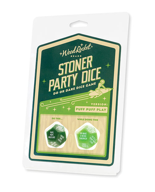 Wood Rocket Stoner Party Dice Game - Green by Wood Rocket