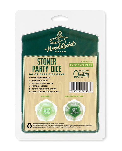 Wood Rocket Stoner Party Dice Game - Green by Wood Rocket