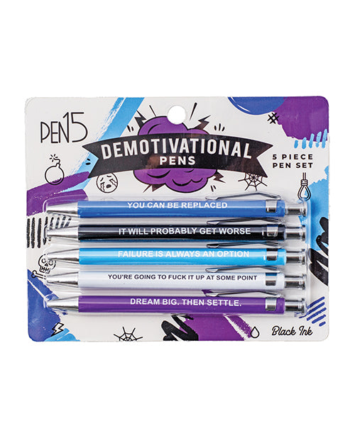 Wood Rocket Demotivational Pens - 5 Pack by Wood Rocket