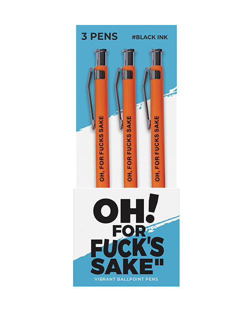 Wood Rocket Oh For Fucks Sake Pens - 3 Pack by Wood Rocket
