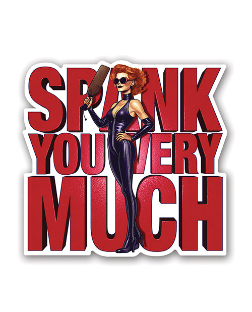 Spank You Very Much Sticker by Wood Rocket