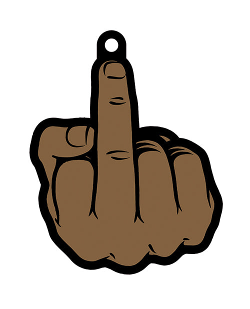Wood Rocket Middle Finger Brown Air Freshener - Cologne by Wood Rocket