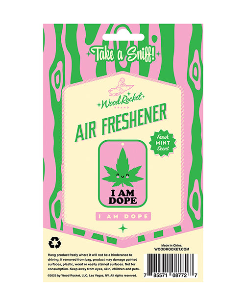 Wood Rocket I am Dope Air Freshener - Mint by Wood Rocket