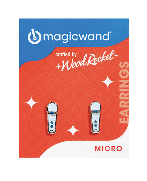 Wood Rocket Magic Wand Micro Earrings by Wood Rocket
