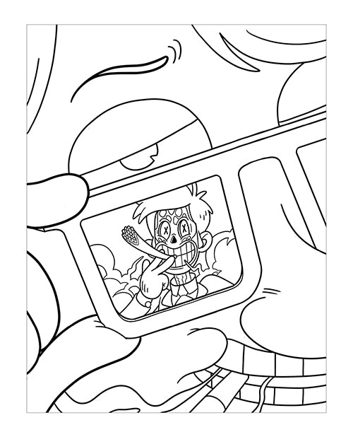 Wood Rocket Killer Buds Adult Coloring Book - 24 Pages