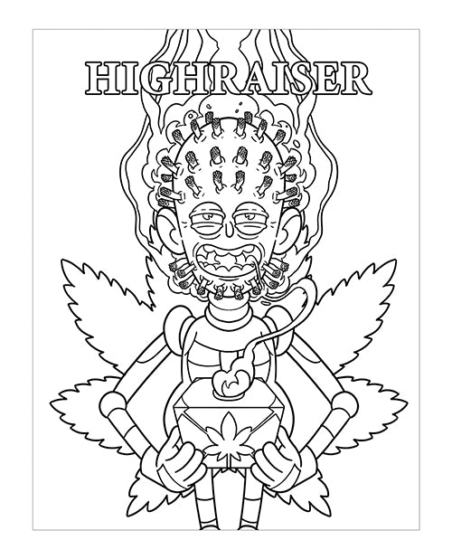 Wood Rocket Killer Buds Adult Coloring Book by Wood Rocket