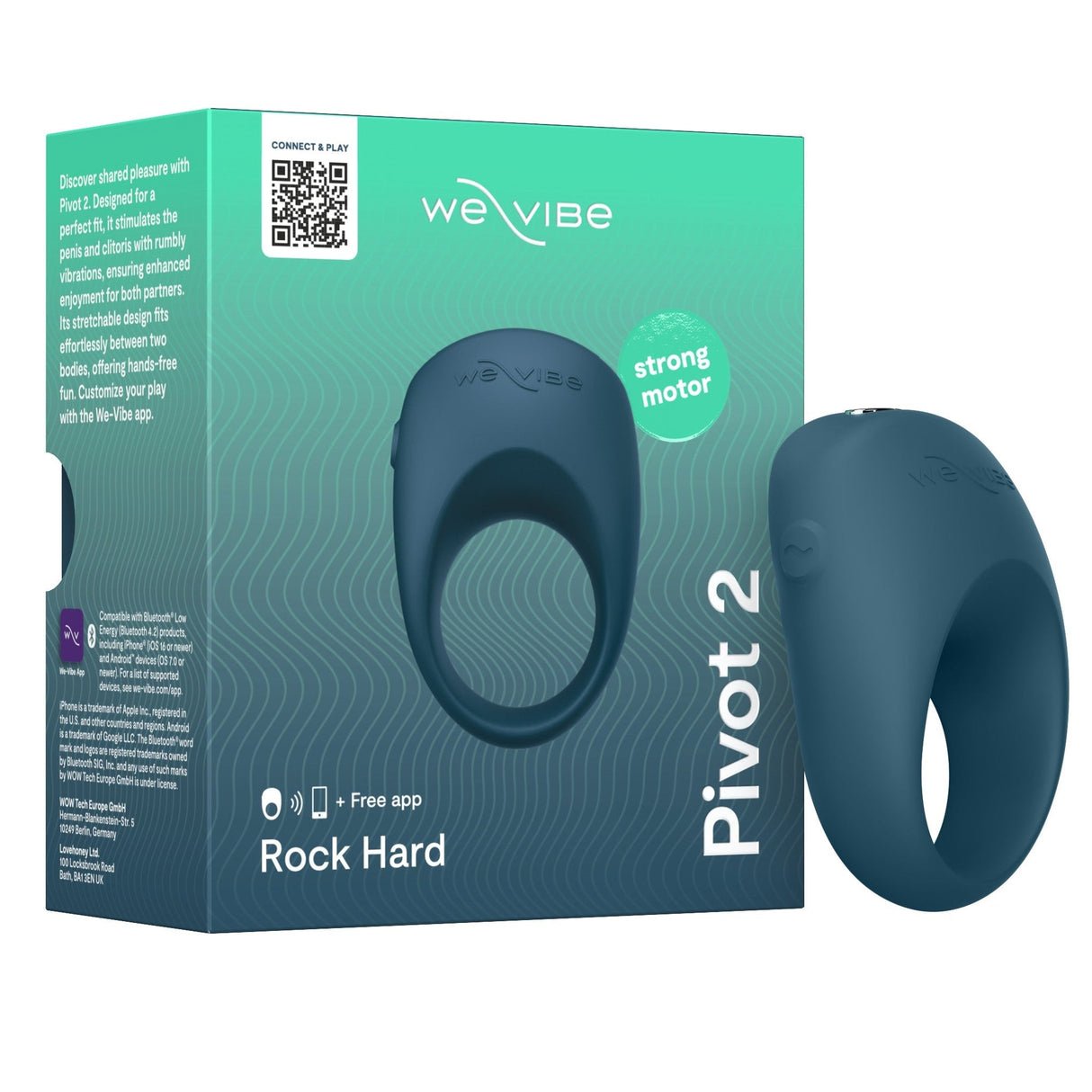 We-Vibe We‑Vibe Pivot 2 Couples Vibrating Ring — Slate - WE3109