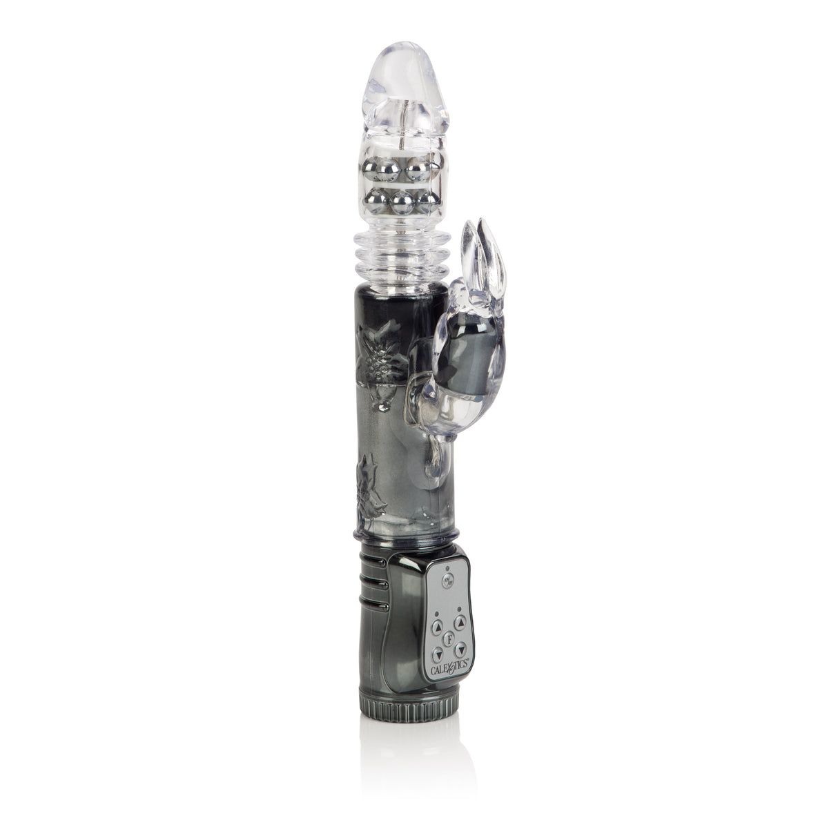 CalExotics Thrusting Orgasm Jack Rabbit Vibrator, Black - SE0661033