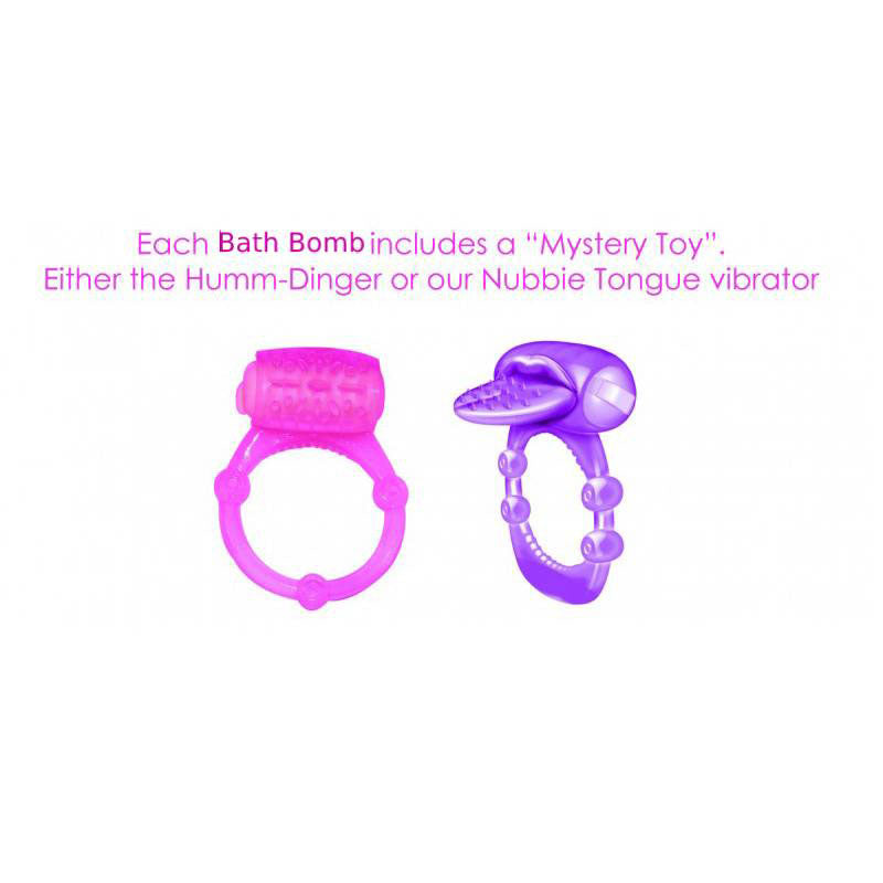Hott Products Hearts Aflame Erotic Lovers Bath Bomb with Mystery Vibrator - HTP3076