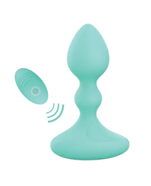 Pink Elephant Lil Rumble Rechargeable Vibe w/Remote - Aqua by Pinkelephant