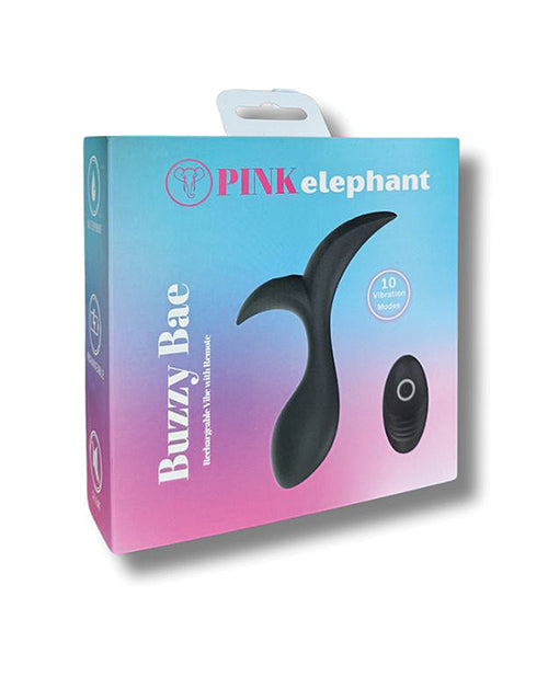 Pinkelephant Buzzy Bae Rechargeable Anal Vibe with Remote - Black