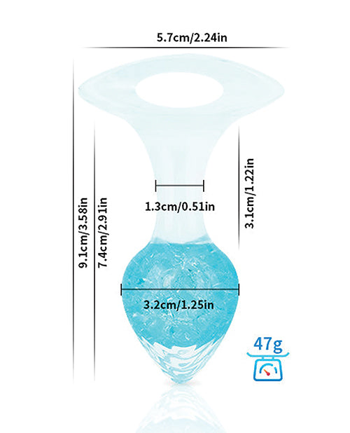 Luxe Prism Small Plug - Blue by Pinkelephant