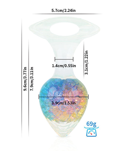 Luxe Prism Medium Plug - Rainbow by Pinkelephant