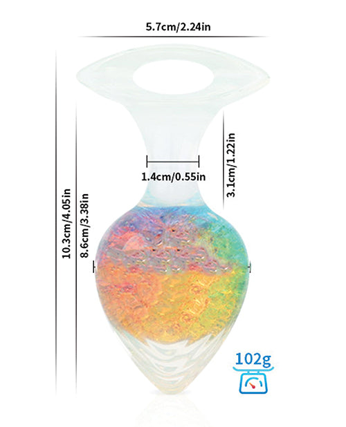 Luxe Prism Large Plug - Rainbow by Pinkelephant