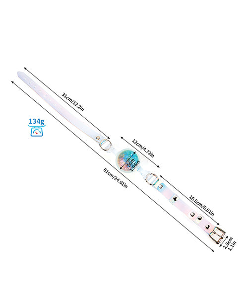 Luxe Prism Large Ball Gag - Rainbow by Pinkelephant