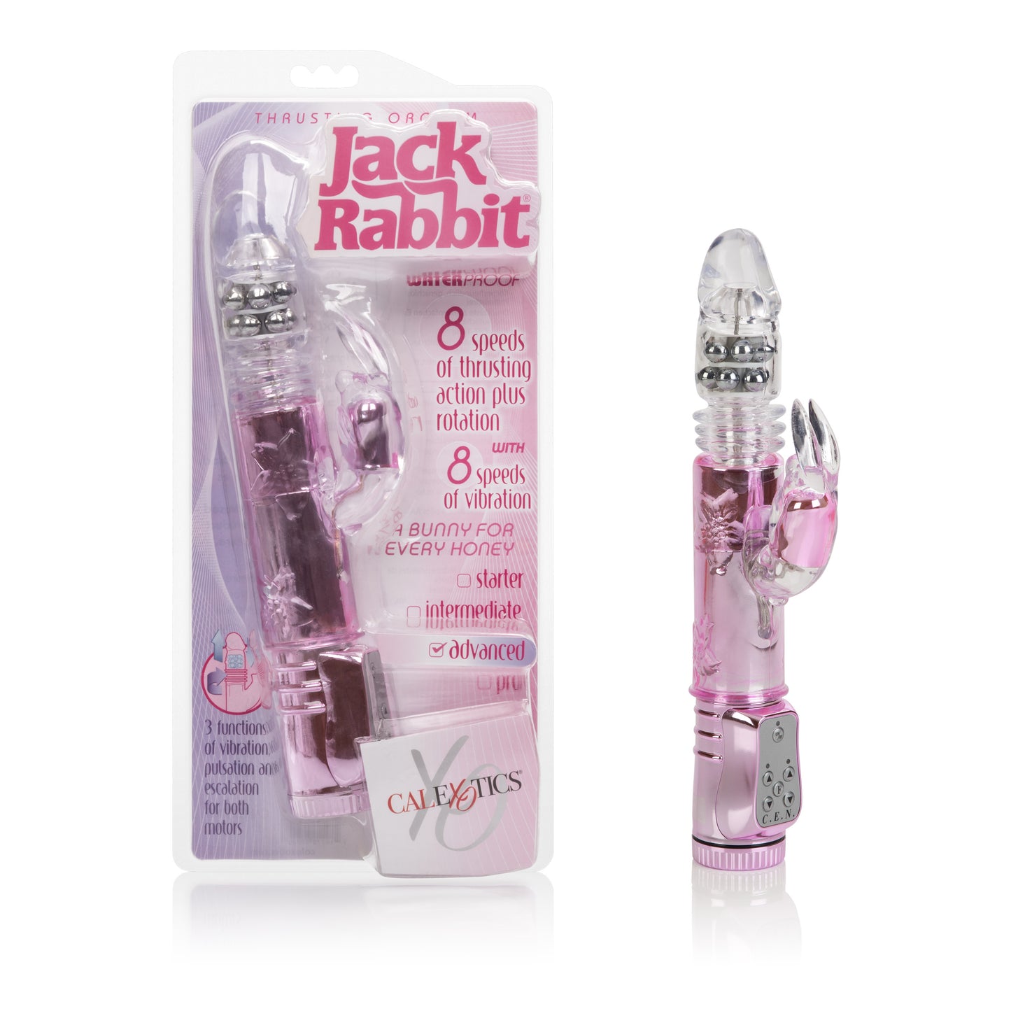 Thrusting Orgasm Jack Rabbit - Pink by CalExotics