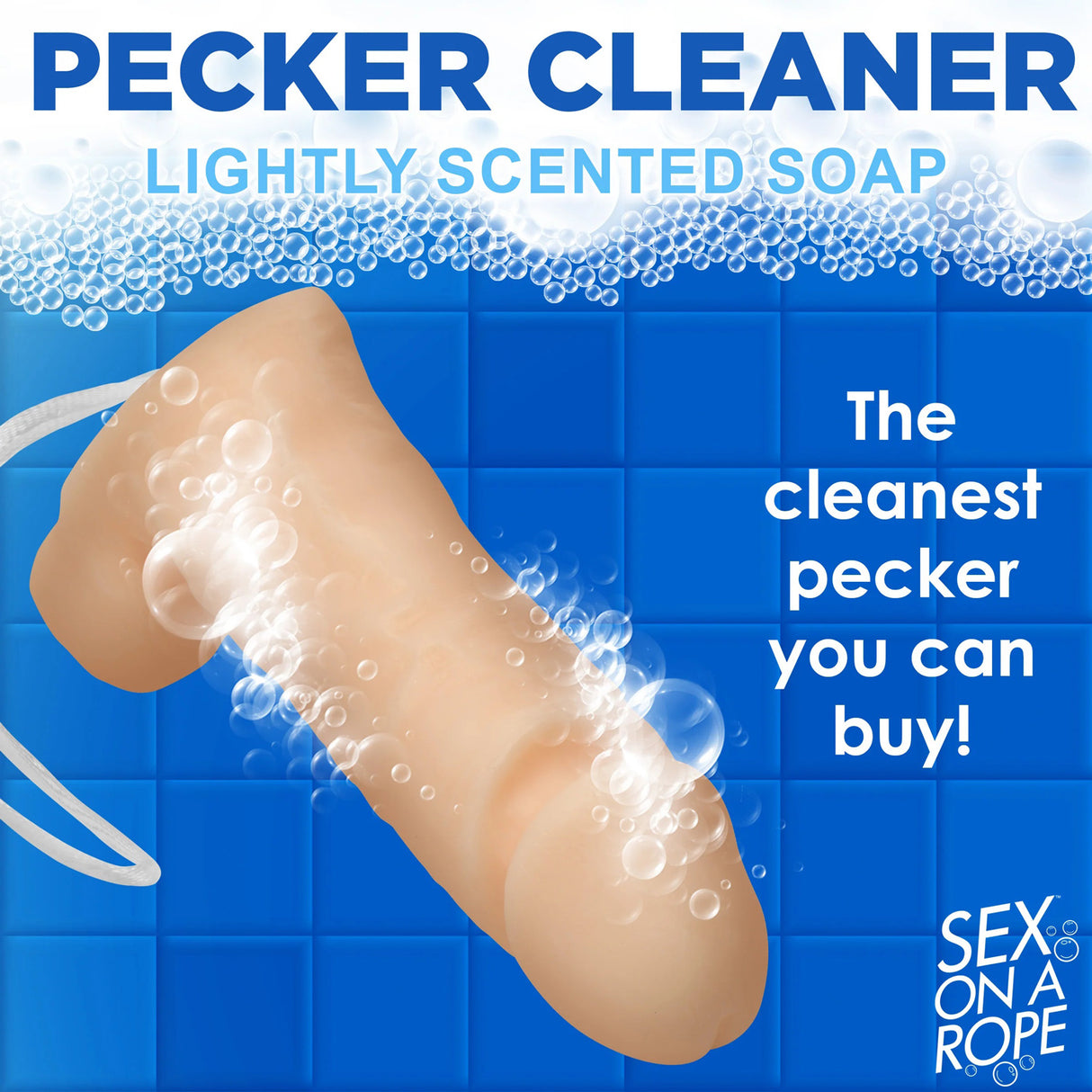 XR Brands Pecker Cleaner Novelty Soap — Peach, 5.5 in - CS-AH251
