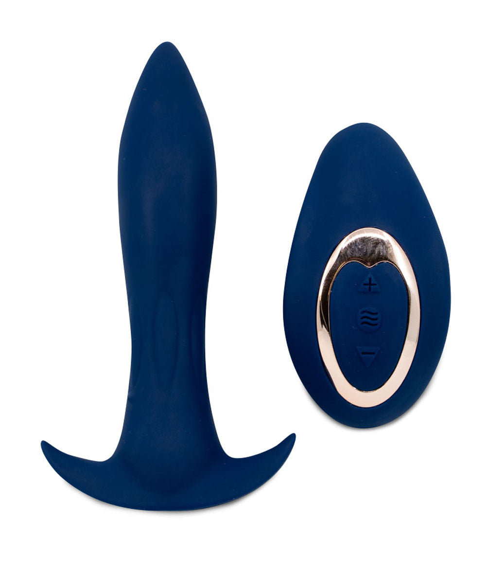 Nu Sensuelle Remote Control Anal Plug — Navy Blue - BT-W71NBL