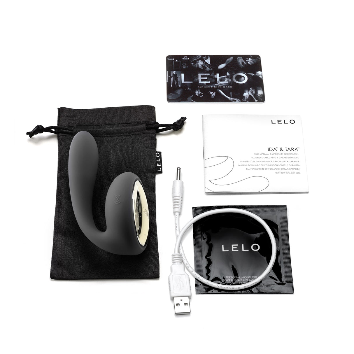 Lelo Tara Wearable Couples Massager, Black — Rechargeable - LELO-7465