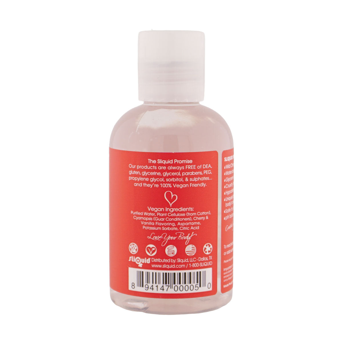 Sliquid Naturals Swirl Cherry Vanilla Water-Based Lubricant, 4.2 fl oz - SLIQ005