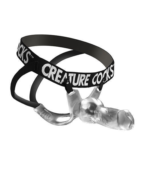 Creature Cocks Snow Wolf Hollow Strap-On w/Harness by Creature Cocks